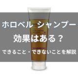 ホロベル シャンプーの効果は？フケ・抜け毛対策や育毛できるのか解説
